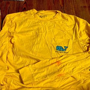 Long sleeve football vineyard Vines shirt
